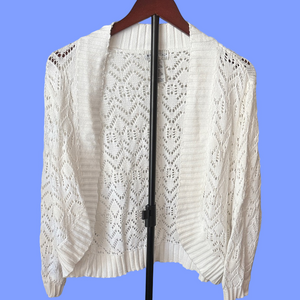 White Stag Open Knit Cardigan - White